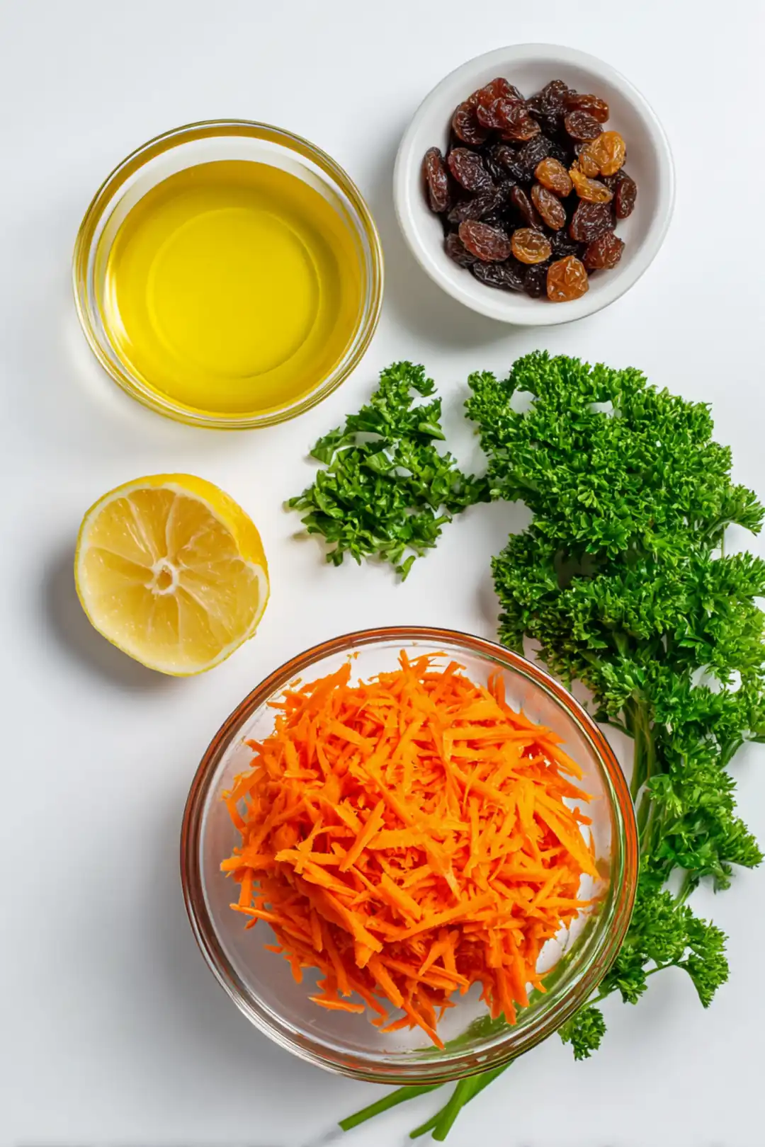 Raw Carrot Salad - ingredients