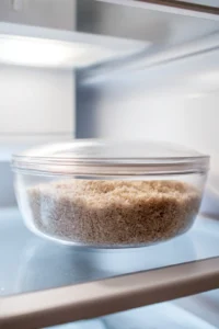 Refrigerate the bowl to allow oats to soak overnight or for at least 4 hours