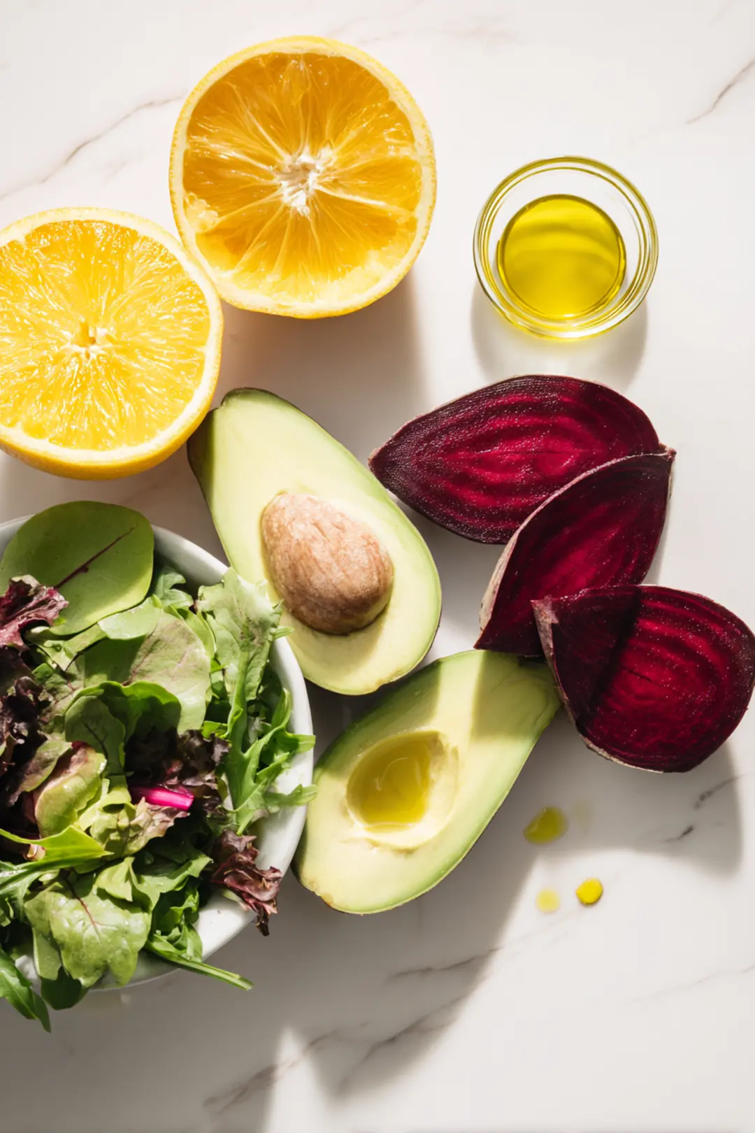 Roasted Beet Orange Avocado Salad - ingredients