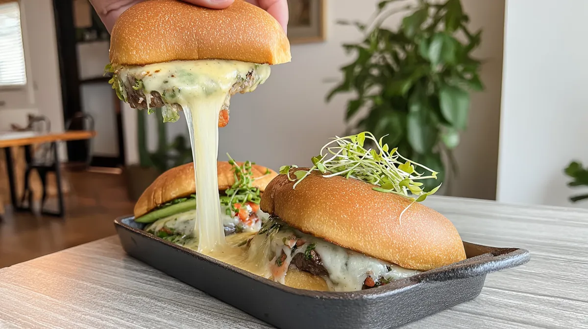 Sizzling Skillet Queso Burgers