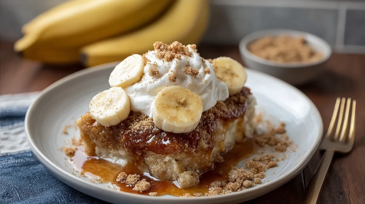 Southern banana cobbler