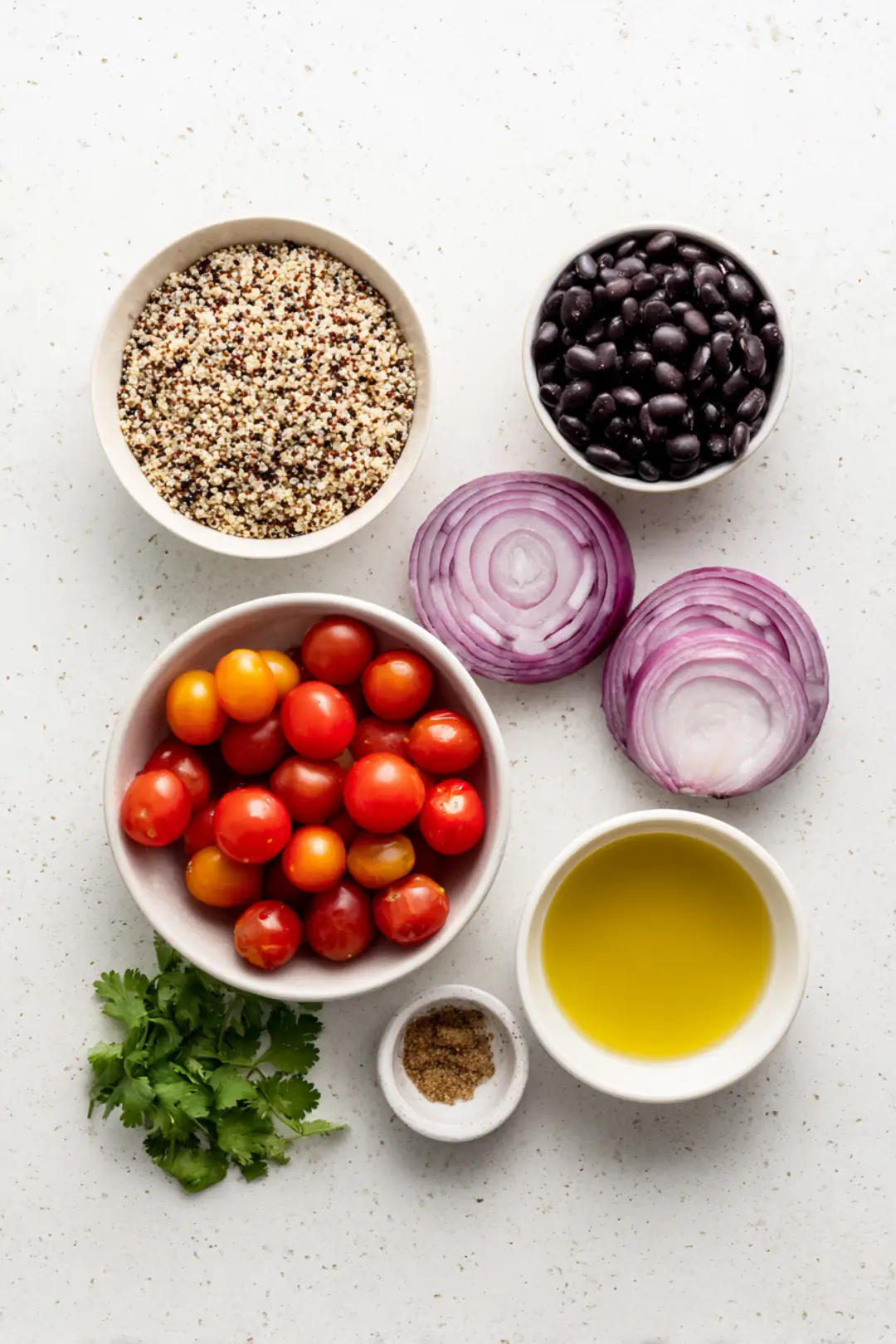 Southwest Quinoa Salad ingredients