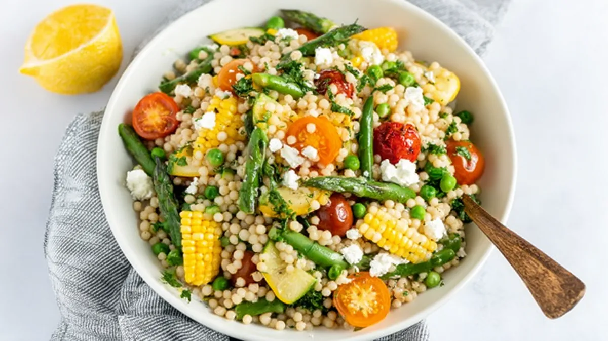 Sping couscous salad