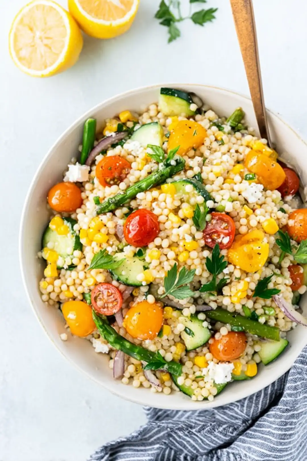 Spring couscous salad