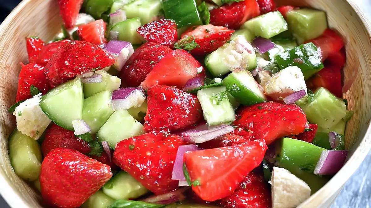 Strawberry Cucumber Salad