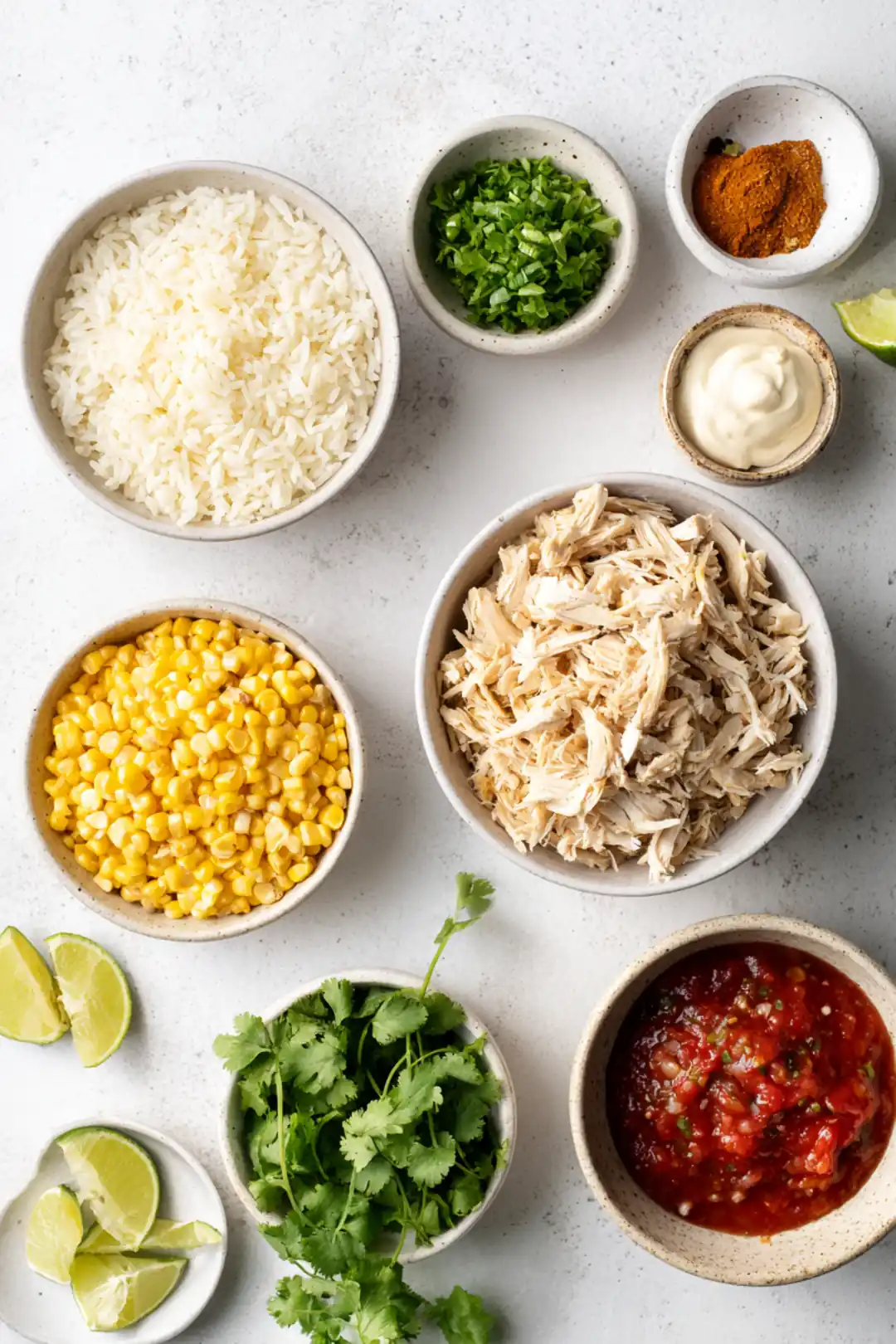 Street Corn Chicken Bowl - ingredients