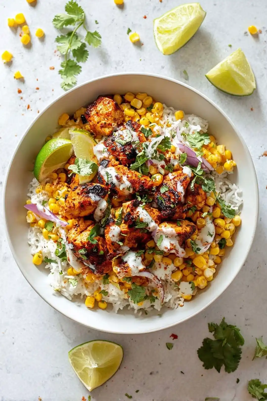 Street Corn Chicken Bowl