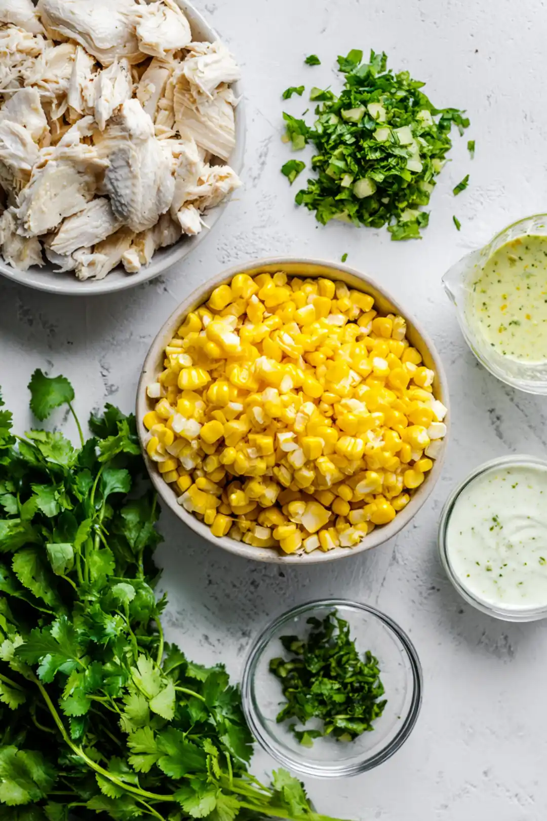 Street Corn Chicken Salad - ingredients