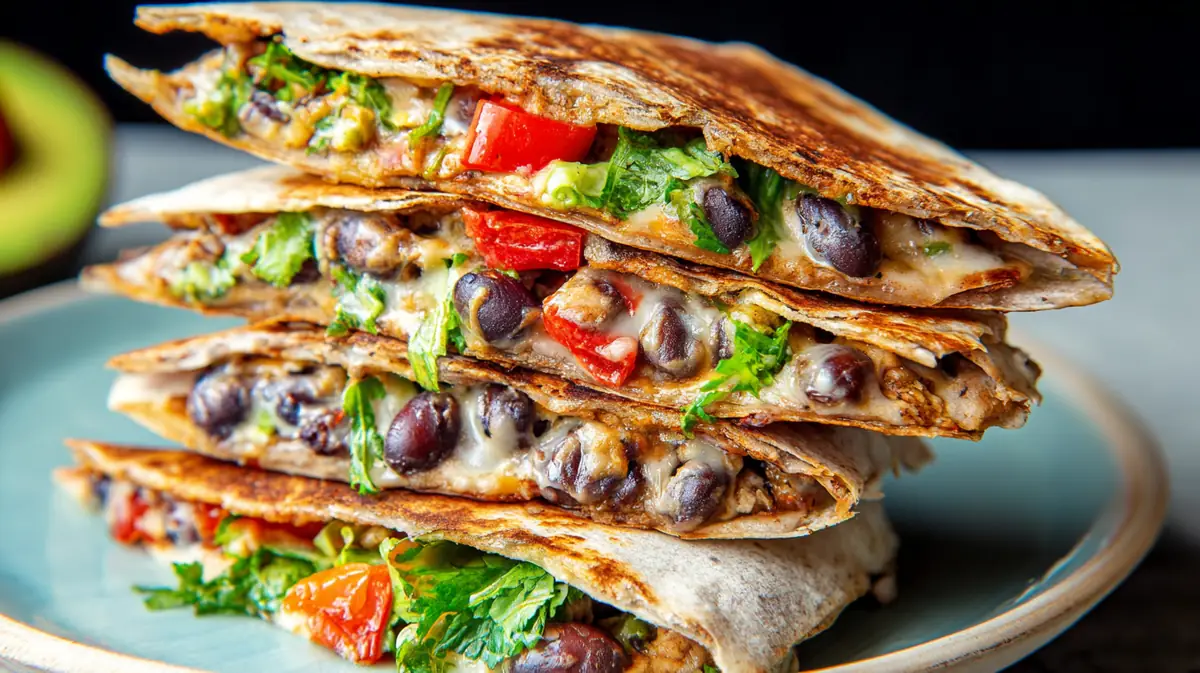 Vegan Black Bean Quesadillas