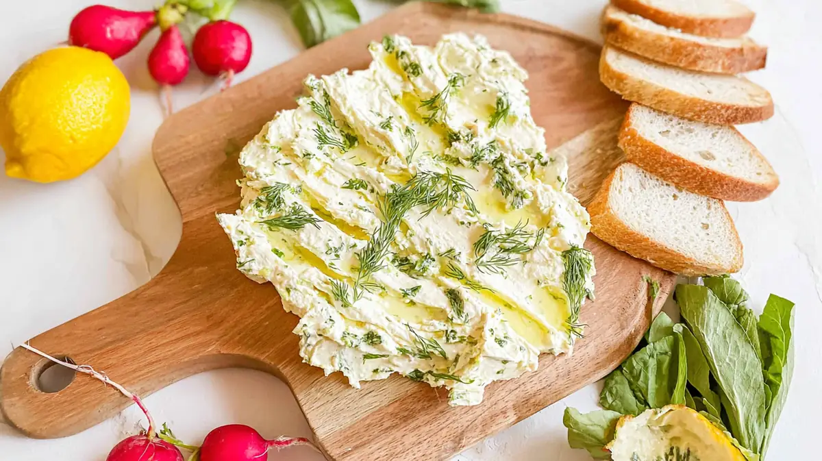Whipped Beef Tallow Board with Herbs